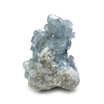 天然石  セレスタイト 天青石 原石 クラスター (241) 鉱物 鉱石 標本 置物 画像