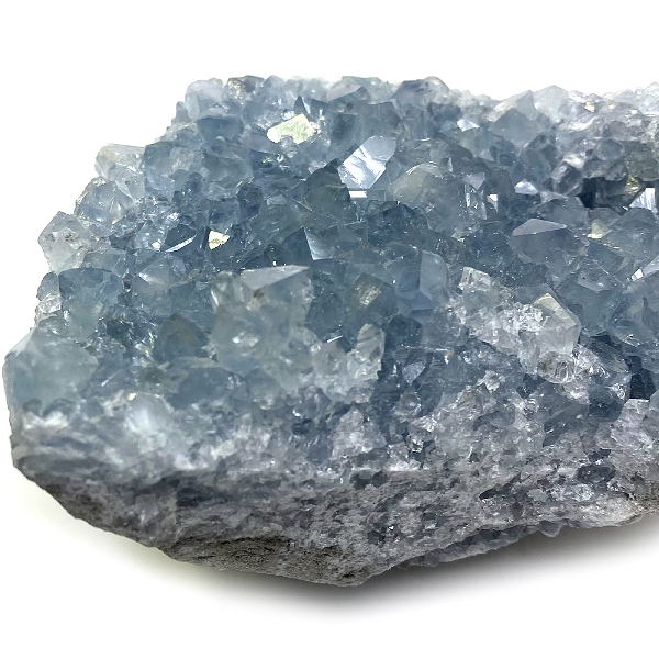 天然石  セレスタイト 天青石 原石 クラスター (242) 鉱物 鉱石 標本 置物 画像