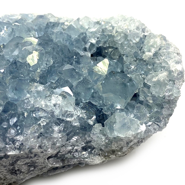 天然石  セレスタイト 天青石 原石 クラスター (242) 鉱物 鉱石 標本 置物 画像