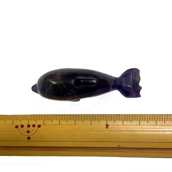 天然石 レインボーフローライト 蛍石 イルカの置物 (03) 限定品画像