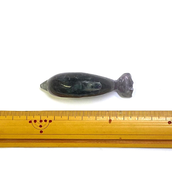 天然石 レインボーフローライト 蛍石 イルカの置物 (04) 限定品画像