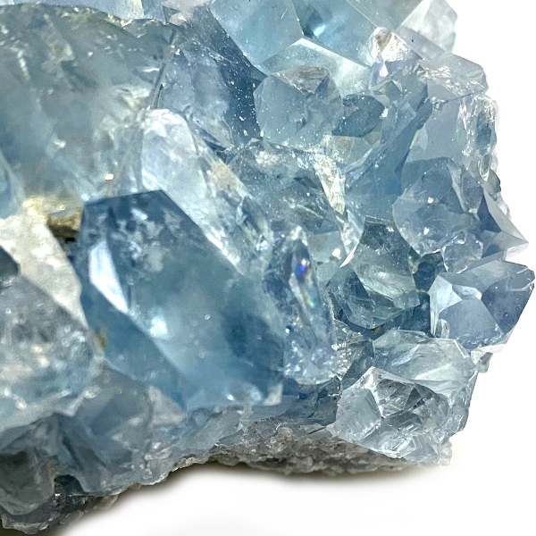 天然石  セレスタイト 天青石 原石 クラスター (247) 鉱物 鉱石 標本 置物 の画像
