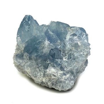 天然石  セレスタイト 天青石 原石 クラスター (247) 鉱物 鉱石 標本 置物 の画像