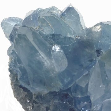 天然石  セレスタイト 天青石 原石 クラスター (252) 鉱物 鉱石 標本 置物 画像