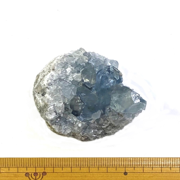 天然石  セレスタイト 天青石 原石 クラスター (253) 鉱物 鉱石 標本 置物 画像