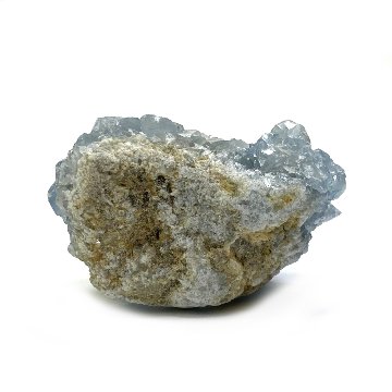 天然石  セレスタイト 天青石 原石 クラスター (254) 鉱物 鉱石 標本 置物 の画像