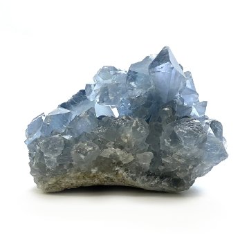 天然石  セレスタイト 天青石 原石 クラスター (254) 鉱物 鉱石 標本 置物 の画像