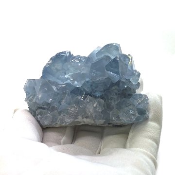 天然石  セレスタイト 天青石 原石 クラスター (254) 鉱物 鉱石 標本 置物 の画像