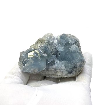 天然石  セレスタイト 天青石 原石 クラスター (262) 鉱物 鉱石 標本 置物 画像