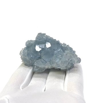 天然石  セレスタイト 天青石 原石 クラスター (265) 鉱物 鉱石 標本 置物 画像