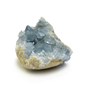 天然石  セレスタイト 天青石 原石 クラスター (266) 鉱物 鉱石 標本 置物 画像
