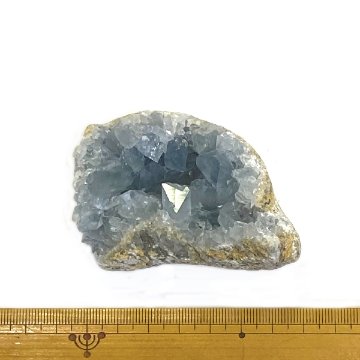 天然石  セレスタイト 天青石 原石 クラスター (266) 鉱物 鉱石 標本 置物 画像