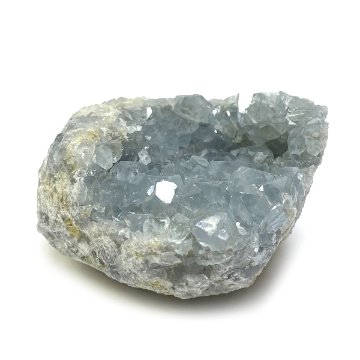 天然石  セレスタイト 天青石 原石 クラスター (267) 鉱物 鉱石 標本 置物 画像