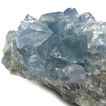 おまけ付き☆天然石 セレスタイト 天青石 原石 クラスター (268) 鉱物 鉱石 標本 置物 の画像