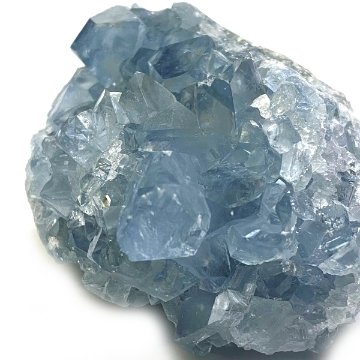 天然石  セレスタイト 天青石 原石 クラスター (281) 鉱物 鉱石 標本 置物 画像