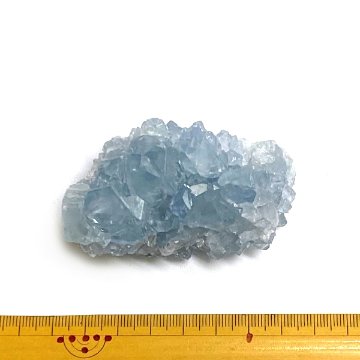 天然石  セレスタイト 天青石 原石 クラスター (282) 鉱物 鉱石 標本 置物 画像