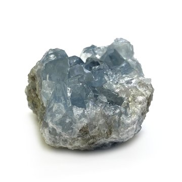 天然石  セレスタイト 天青石 原石 クラスター (284) 鉱物 鉱石 標本 置物 画像
