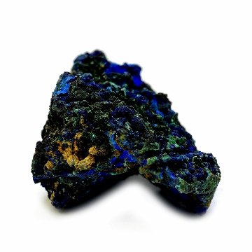 天然石  アズロマラカイト （アズライトマラカイト）藍銅鉱 原石  (224) 鉱物 鉱石 標本 置物 画像