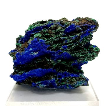 天然石  アズロマラカイト （アズライトマラカイト）藍銅鉱 原石  (227) 鉱物 鉱石 標本 置物 画像