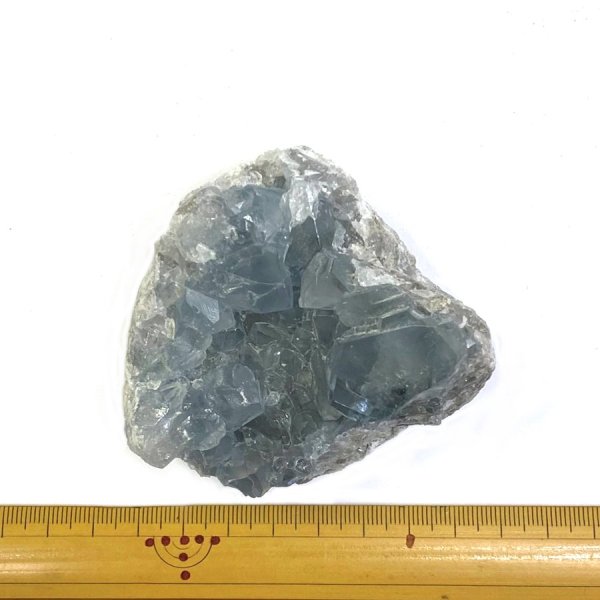 天然石  セレスタイト 天青石 原石  クラスター (218) 鉱物 鉱石 標本 置物 画像