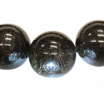 天然石 ブラックルチルクォーツ  ブレスレット (18cm) 105 【宝石鑑別書付】 限定品 の画像