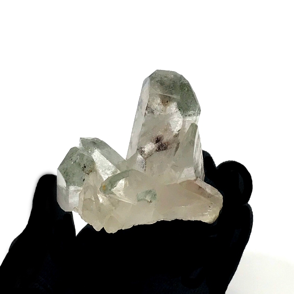 天然石  ガネーシュヒマール産 ヒマラヤ水晶 クラスター  クローライトINクォーツ  限定品 936の画像