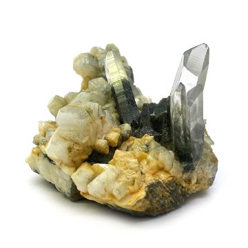 天然石  ガネーシュヒマール産 ヒマラヤ水晶 クラスター クローライトINクォーツ  限定品 947画像