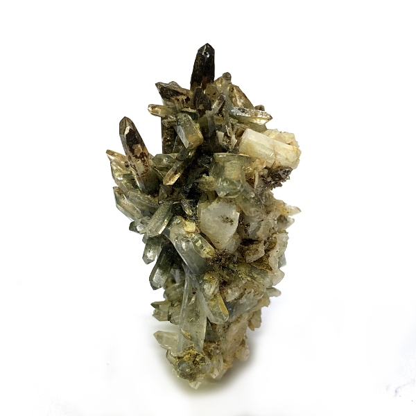 天然石  ガネーシュヒマール産 ヒマラヤ水晶 クラスター  クローライトINクォーツ  限定品 955画像