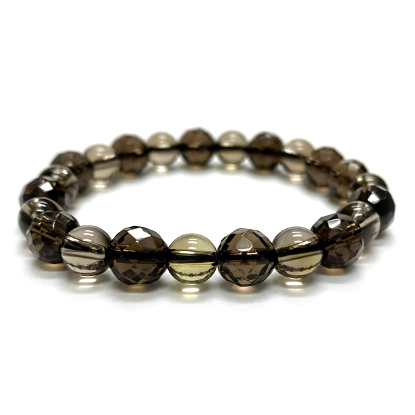 ブレスレット(ゴム・紐編み)/スモーキークォーツ｜kiraworld (キラ