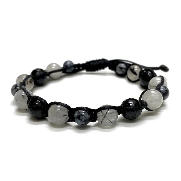 極美品♡うるうる艶々♡上質♡トルマリン♡k18♡編み込みブレスレット ブレスレット(ゴム・紐編み)/水晶（クォーツ）｜kiraworld (キラ