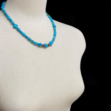天然石 ターコイズ トルコ石 ネックレス（211）の画像