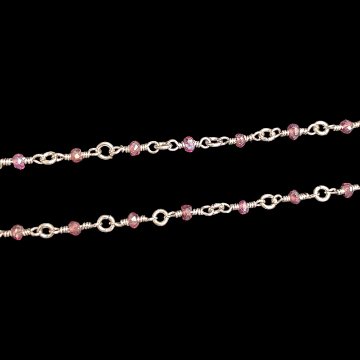 天然石 アメジスト ペンダント シルバーワイヤー ジュエリー  ネックレス（209）シルバー磨き用布付の画像