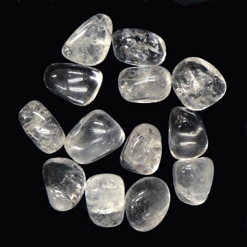 【おまかせ品】 天然石 水晶 (クォーツ) 研磨済み タンブル100g画像