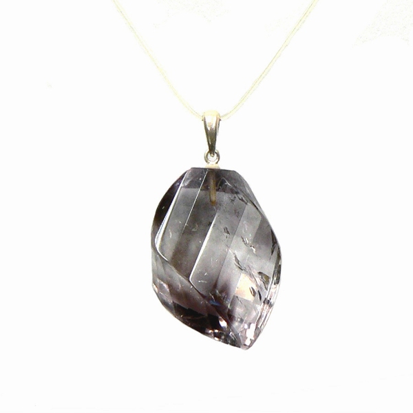 天然石 バイカラーアメジスト ペンダント ネックレス　(706)　シルバー磨き用布付　の画像