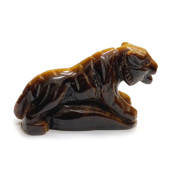 タイガーアイ石 虎の置物 約23cm タイガーアイ石 虎の置物 約23cm - メルカリ
