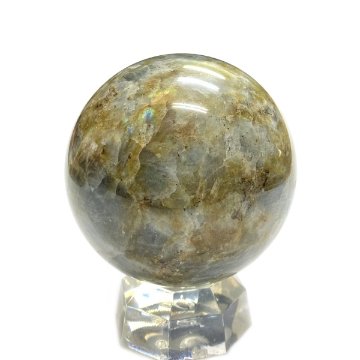 天然石 ラブラドライト 丸玉（2002）7.5cm画像