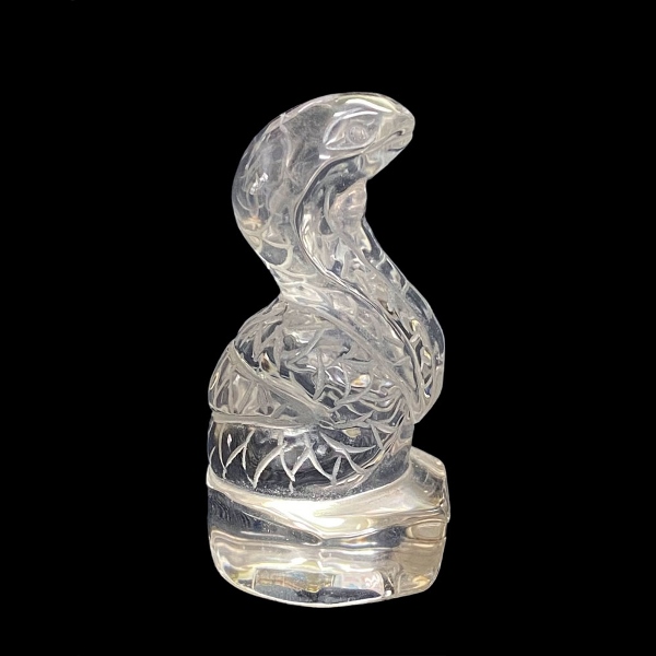 天然石 手彫り水晶 幸運の蛇（2301）お任せ品1個 【限定品