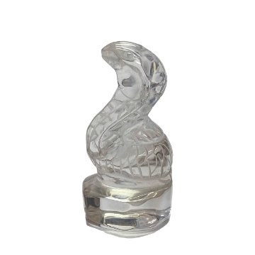 天然石 手彫り水晶 幸運の蛇（2301）お任せ品1個 【限定品】 画像