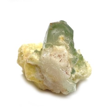 天然石  ヒマラヤ水晶　クラスター クローライトINクォーツ 原石（993）水晶原石の画像