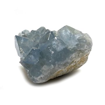 おまけ付き☆天然石 セレスタイト 天青石 原石 クラスター (292) 鉱物 鉱石 標本 置物 の画像