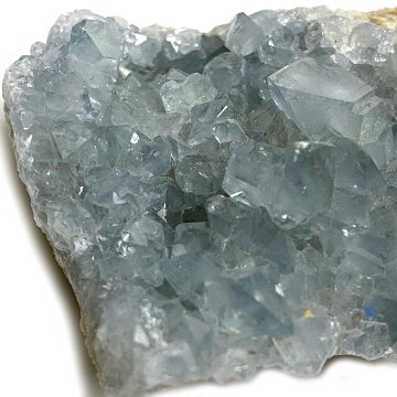 おまけ付き☆天然石 セレスタイト 天青石 原石 クラスター (292) 鉱物 鉱石 標本 置物 の画像