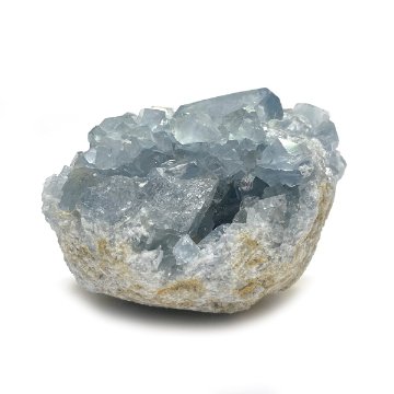 おまけ付き☆天然石 セレスタイト 天青石 原石 クラスター (294) 鉱物 鉱石 標本 置物 の画像