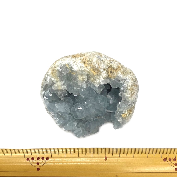 天然石 セレスタイト 天青石 原石 クラスター (297) 鉱物 鉱石 標本 置物 画像