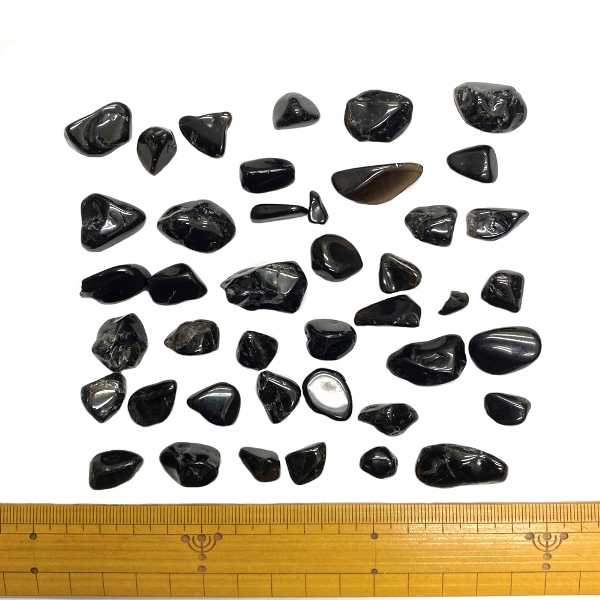 天然石 モリオン 黒水晶  さざれ石 100g（洗浄済）浄化皿セット  浄化用 【おまかせ品】画像