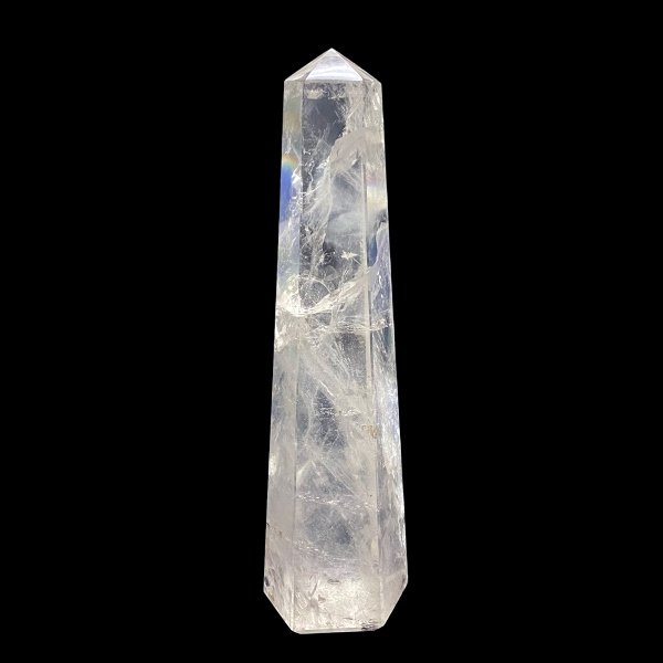 天然石 ヒマラヤ水晶 クリスタル レインボー入り 六角柱（2304）BIGサイズ ポイント kiraworld (キラワールド)