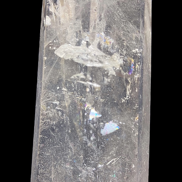 天然石  ヒマラヤ水晶　クリスタル レインボー入り 八角柱（2306）BIGサイズ ポイント画像