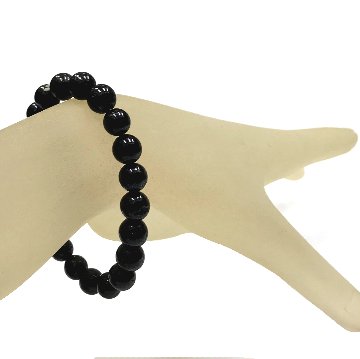  天然石 ブラックルチルクォーツ ブレスレット (16cm) 13 【おまかせ品】の画像
