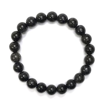  天然石 ブラックルチルクォーツ ブレスレット (16cm) 13 【おまかせ品】の画像