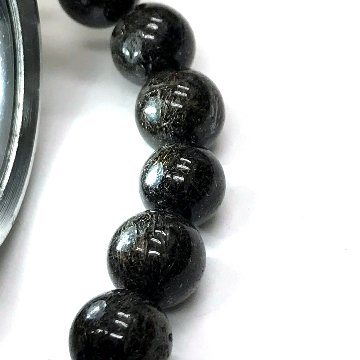  天然石 ブラックルチルクォーツ ブレスレット (16cm) 13 【おまかせ品】の画像