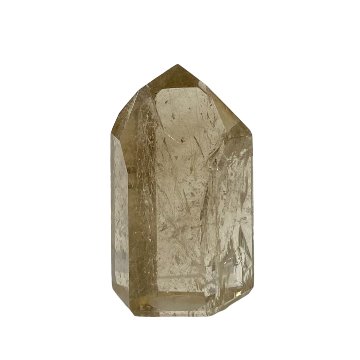 天然石 レインボー入り ルチルクォーツ ポイント 金針水晶六角柱 (2401)画像